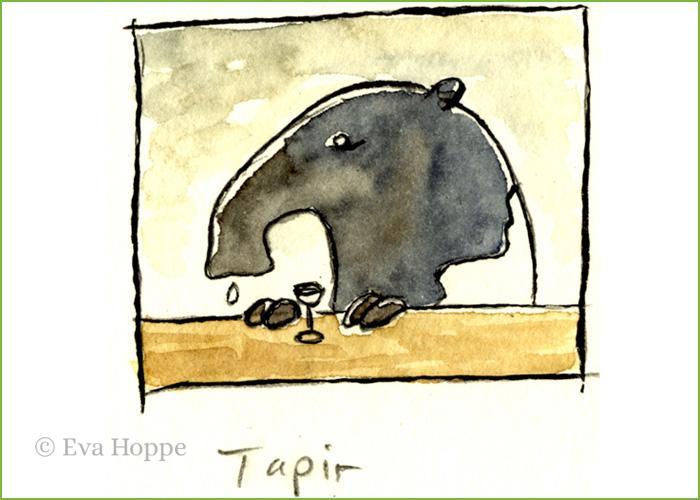 Trauriger Tapir